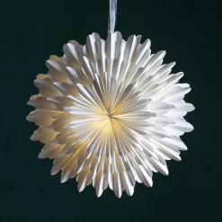Paperitähti Snow, Ø 50 cm, valkoinen, 3-kerroksinen, paperi