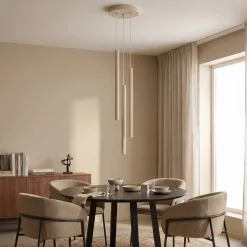 Pastelo riippuvalaisin, beige, Ø 19 cm, terästä