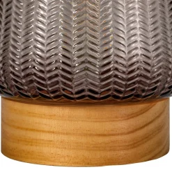 Pauleen Fancy Glamour E27-LED paristo, taupe, puu