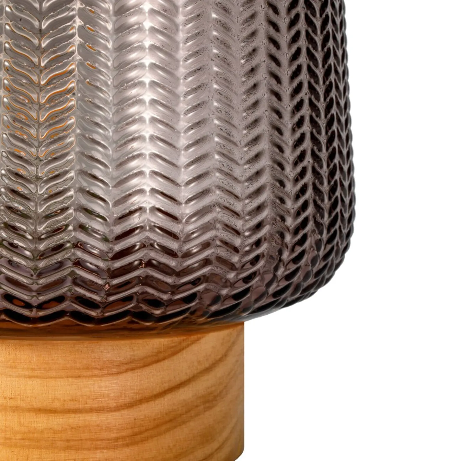 Pauleen Fancy Glamour E27-LED paristo, taupe, puu