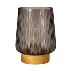 Pauleen Fancy Glamour E27-LED paristo, taupe, puu