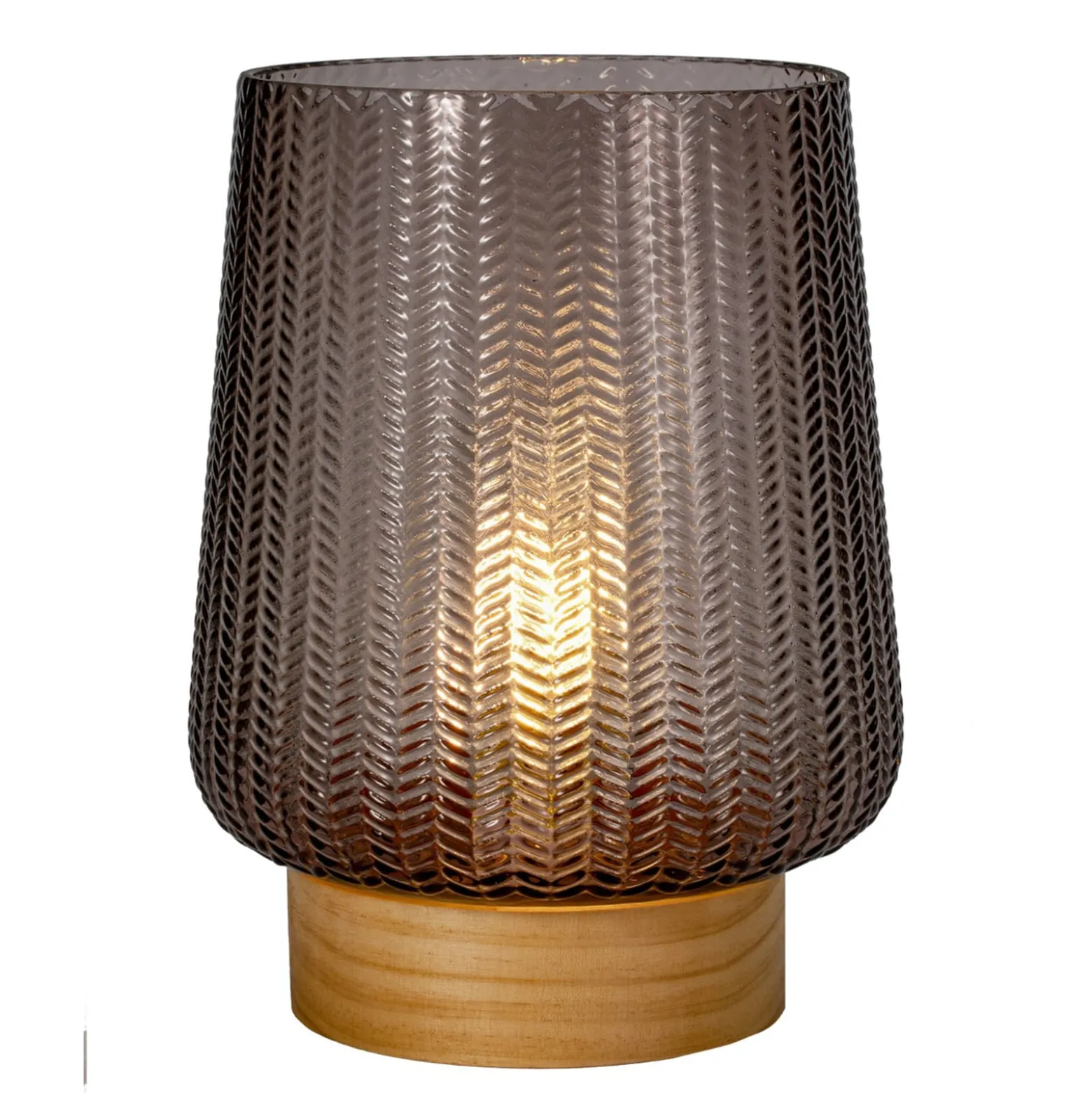 Pauleen Fancy Glamour E27-LED paristo, taupe, puu