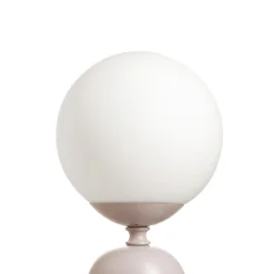 Pauleen-pöytälamppu GLOWING CHARM, harmaa, 30 cm, keramiikka/lasi
