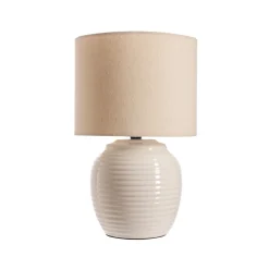 Pauleen-pöytävalaisin LOVELY CHARM, beige, korkeus 33 cm, tekstiili