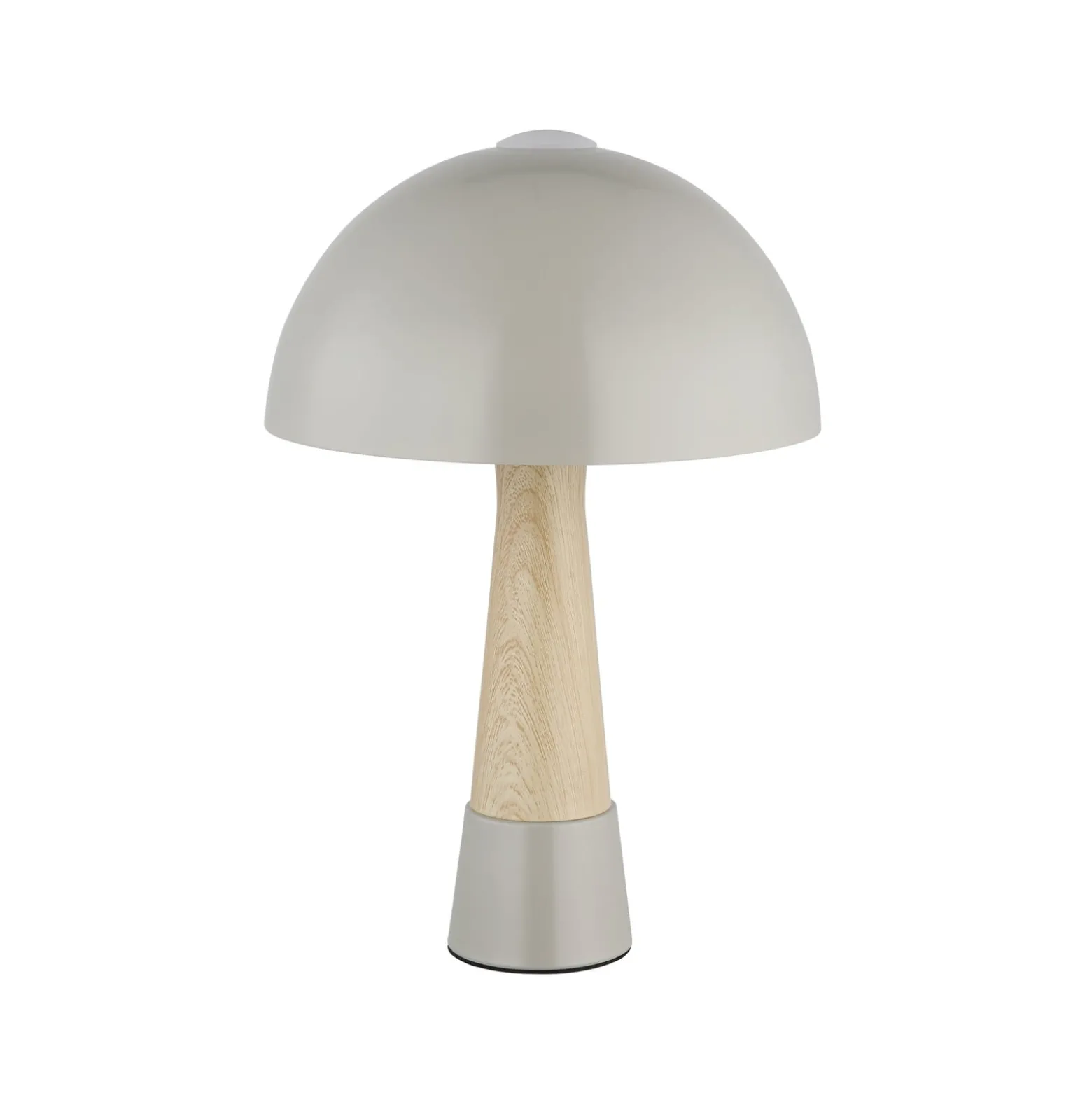 Paulin-pöytävalaisin, harmaa/puunvärinen, metalli, 37 cm, E27