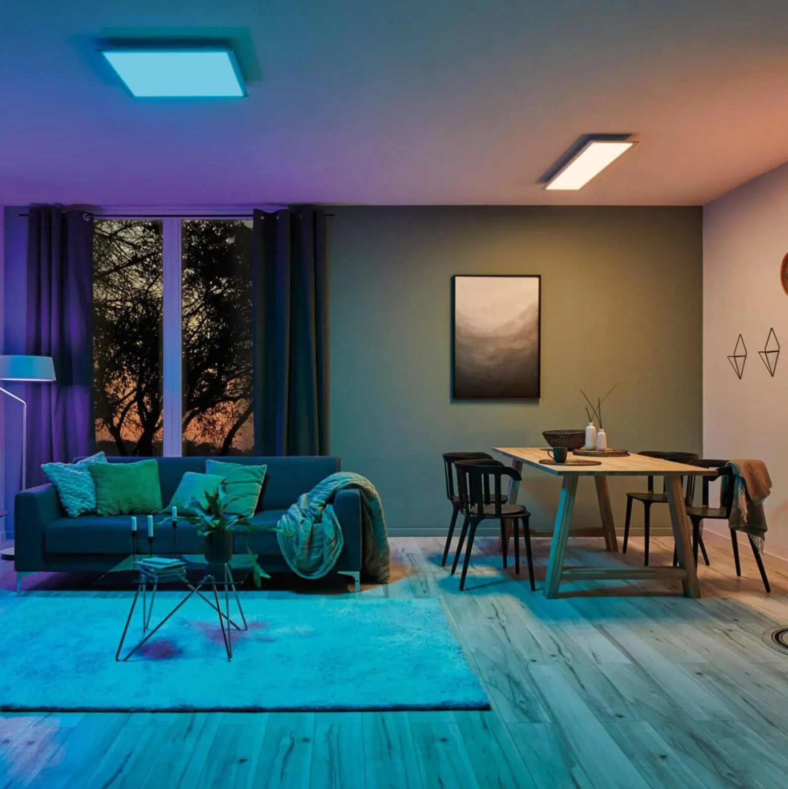 Paulmann Amaris LED-paneeli, ZigBee, 60x30cm, RGBW