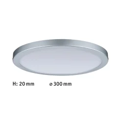 Paulmann Atria -LED-kattovalaisin Ø30cm kromi