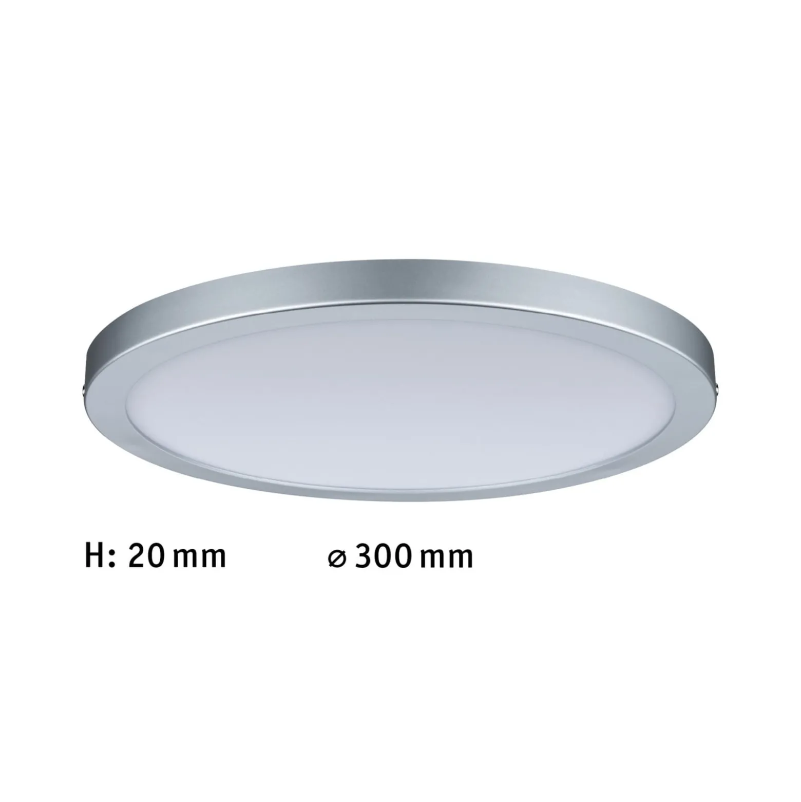 Paulmann Atria -LED-kattovalaisin Ø30cm kromi