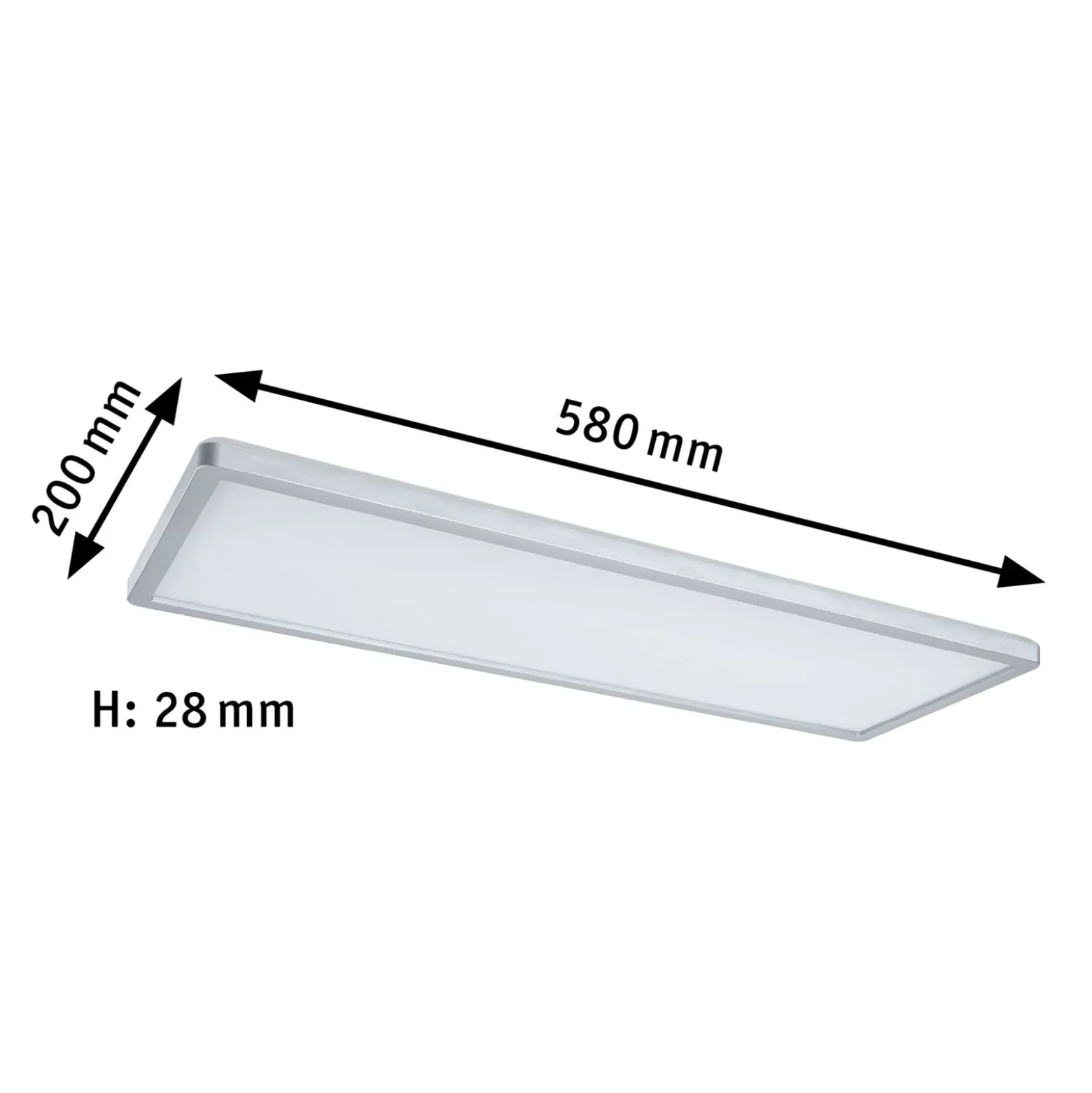 Paulmann Atria Shine Panel him., kromi RGBW 58x20