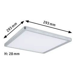Paulmann Atria Shine Panel on/off kromi 830 29x29