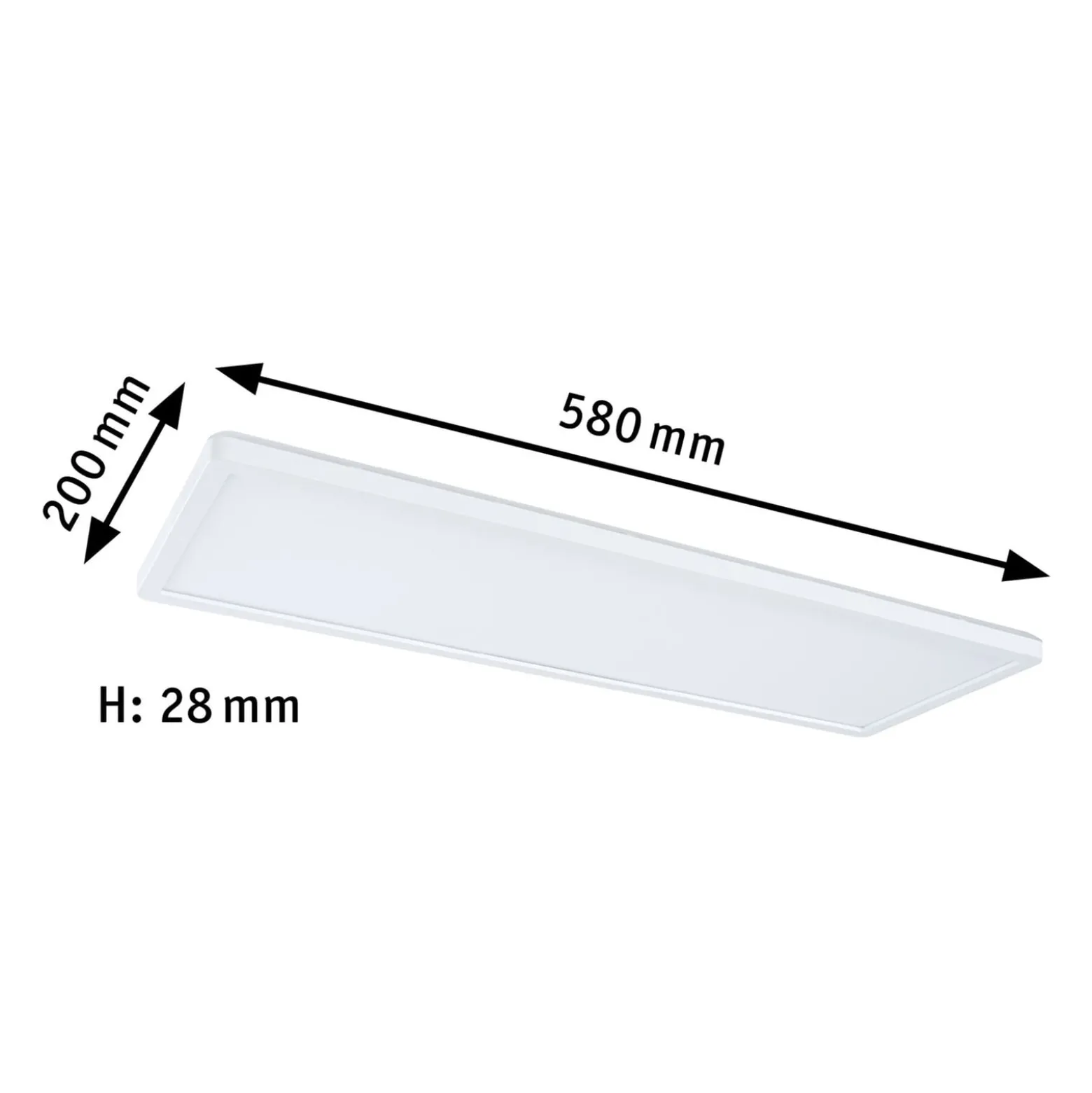 Paulmann Atria Shine Panel on/off valk 830 58x20cm