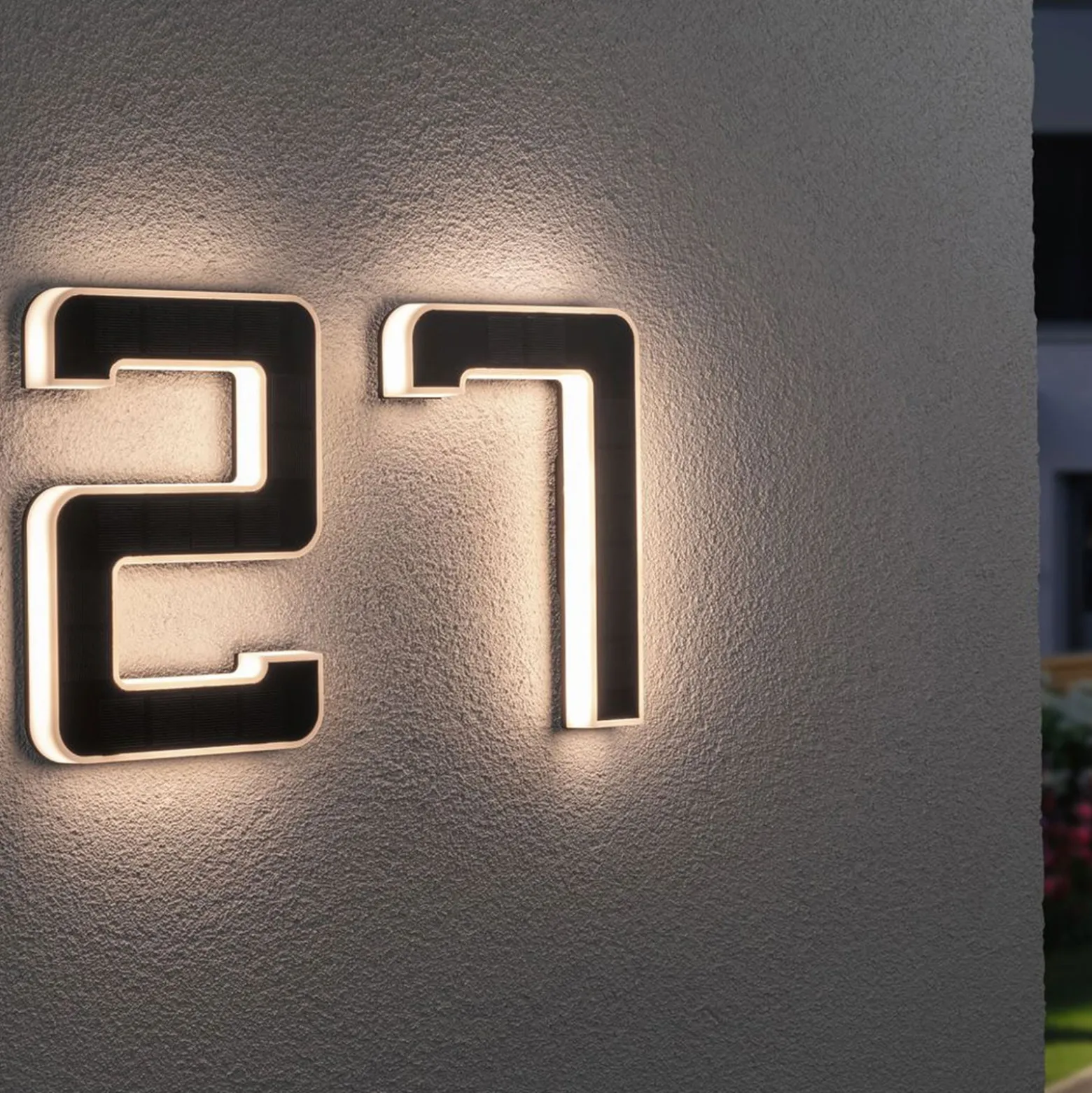 Paulmann aurinkokäyttöinen LED-talonnumero 1