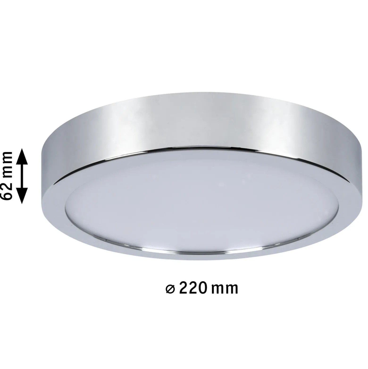 Paulmann Aviar -LED-kattovalo 22 cm kromi 4000K