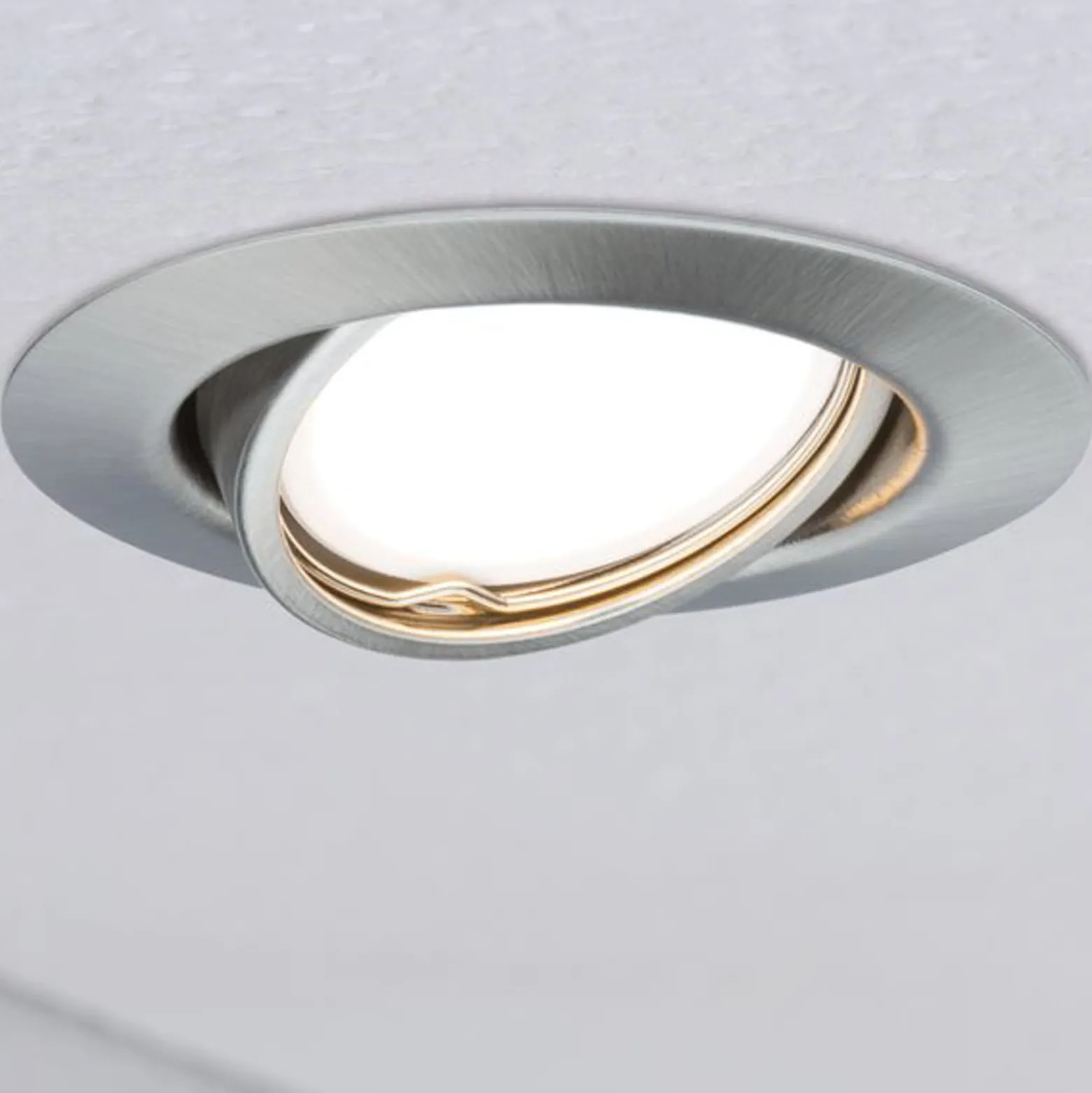 Paulmann Base-LED-uppovalo 3kpl, 3-Step-dim, rauta