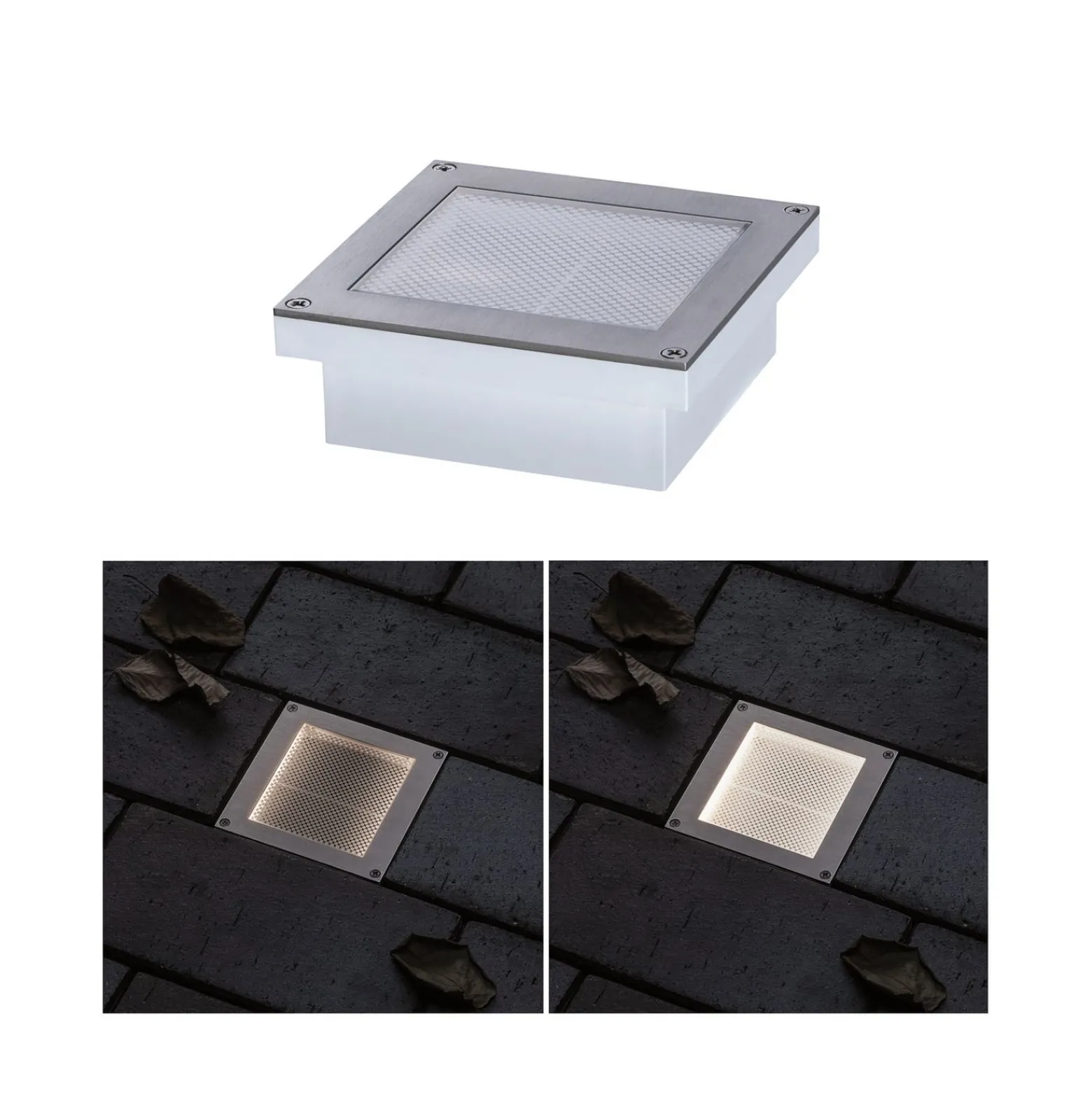 Paulmann Brick -LED-uppovalo, 10 x 10 cm