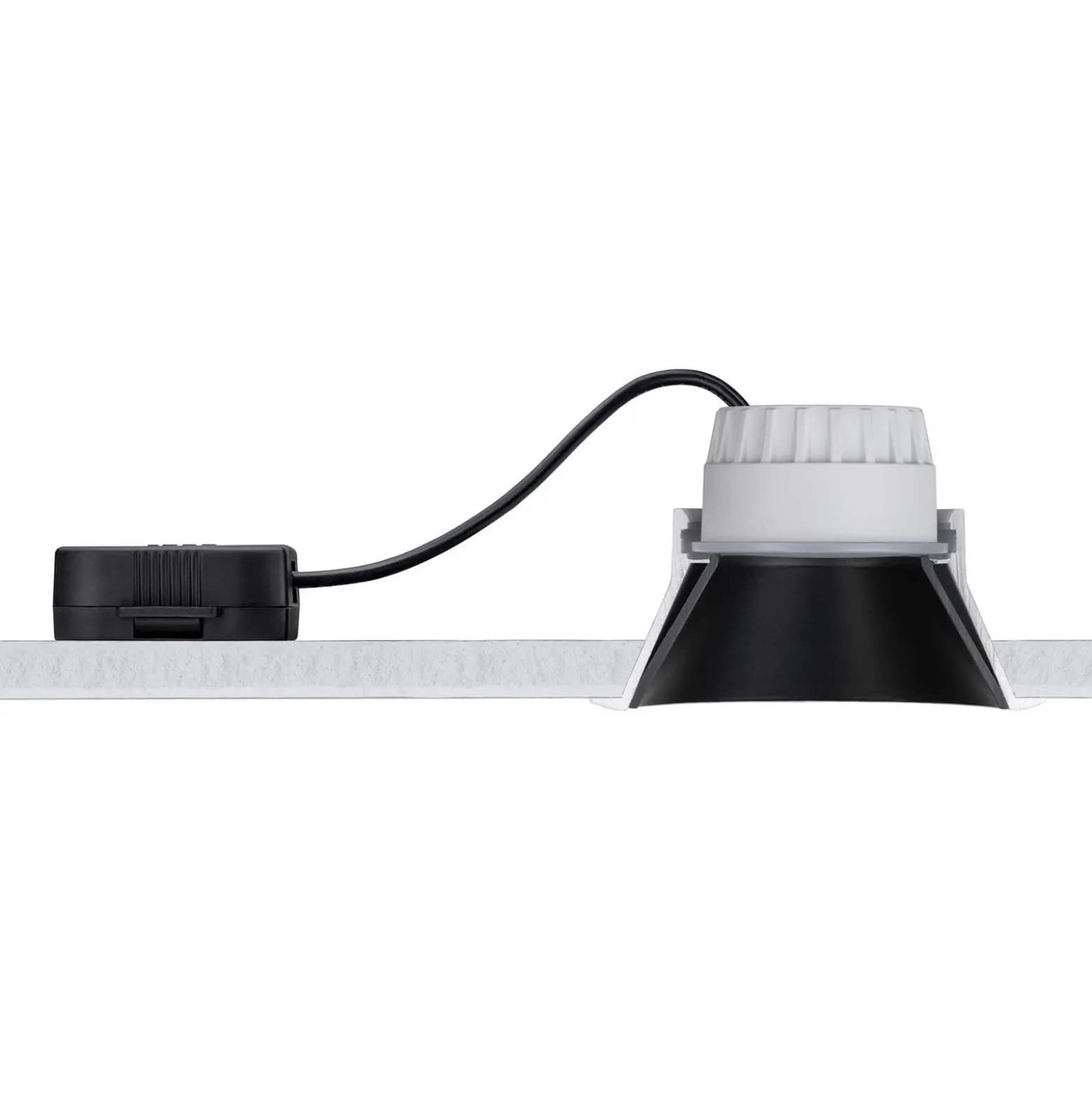 Paulmann Cole LED-Spotlight, hopea-musta