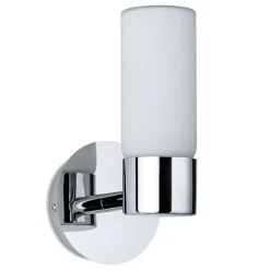 Paulmann Eleon -seinälamppu IP44 kromi/opaali, 1x