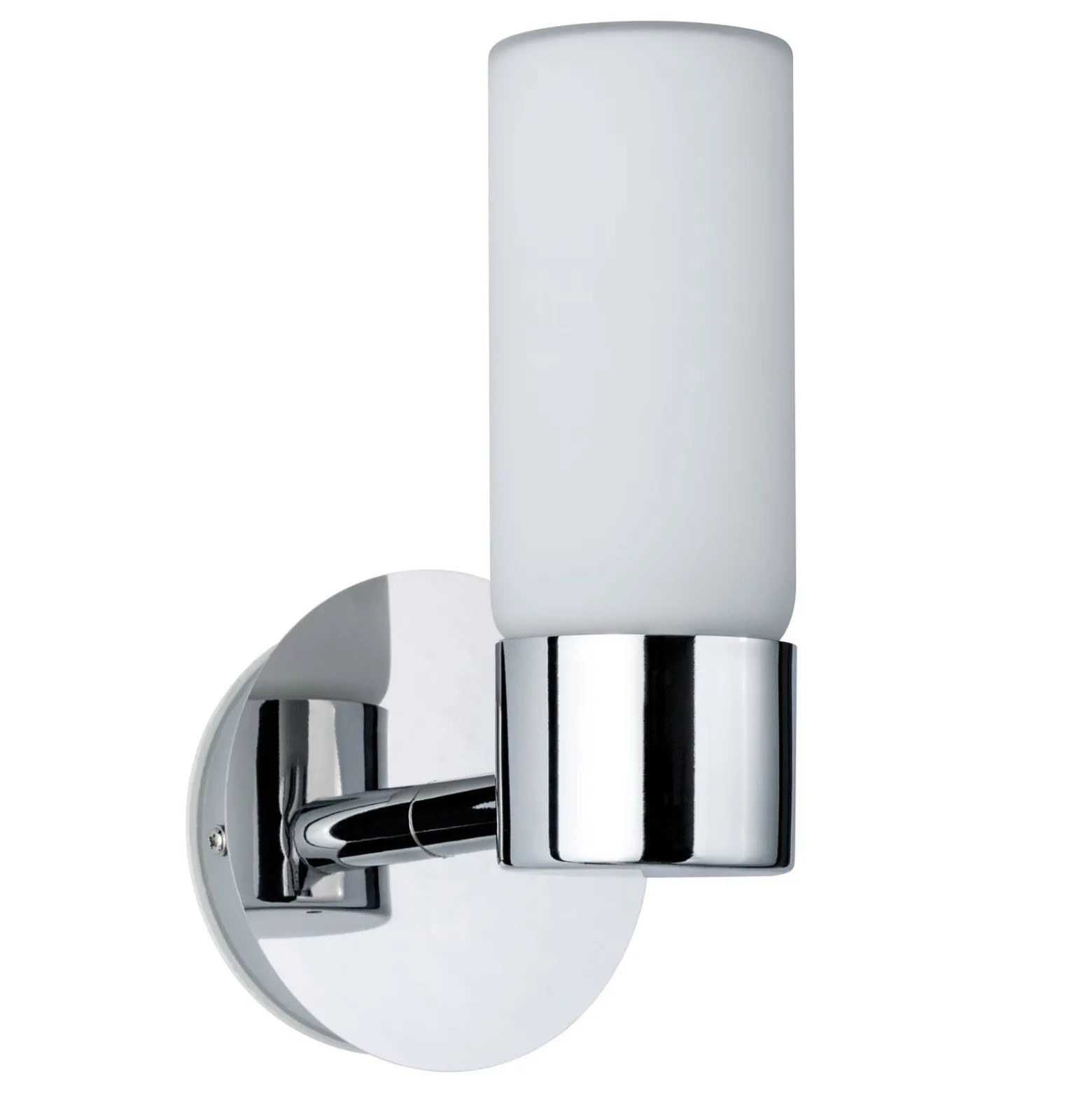 Paulmann Eleon -seinälamppu IP44 kromi/opaali, 1x