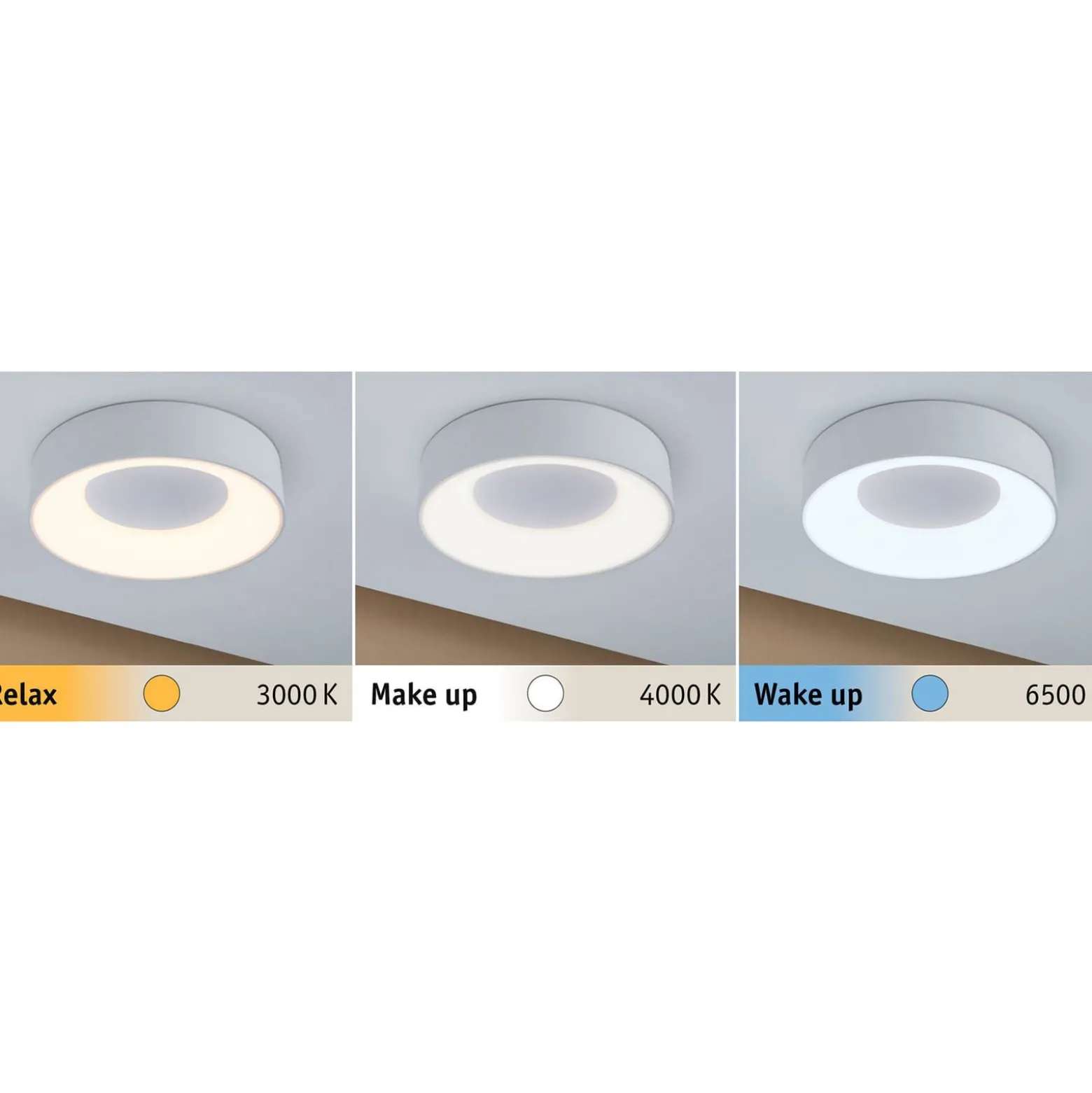 Paulmann HomeSpa Casca LED-kattovalaisin Ø 30 cm, valkoinen
