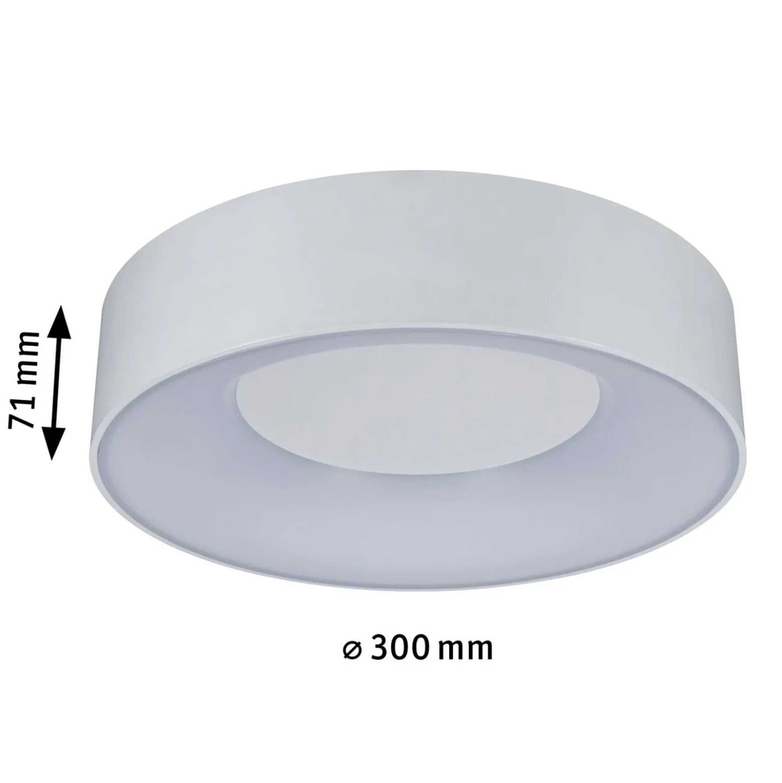 Paulmann HomeSpa Casca LED-kattovalaisin Ø 30 cm, valkoinen