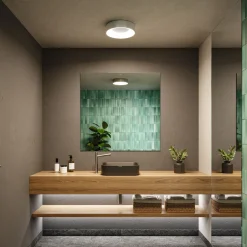 Paulmann HomeSpa Casca LED-kattovalaisin, valkoinen/alumiini, IP44