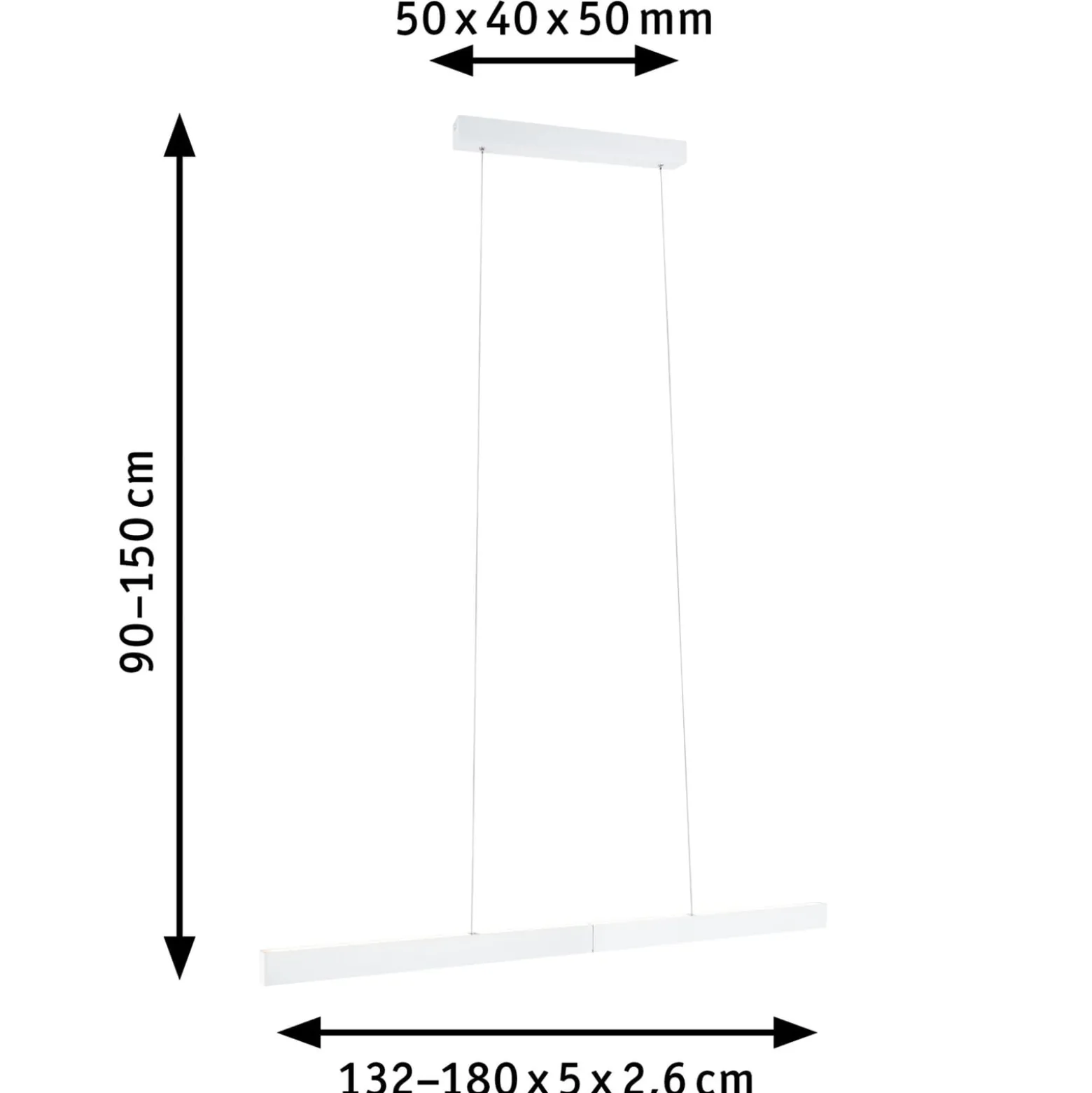 Paulmannin Aptare-LED-riippuvalaisin, valkoinen, 2700 K, älyvalaisin,
