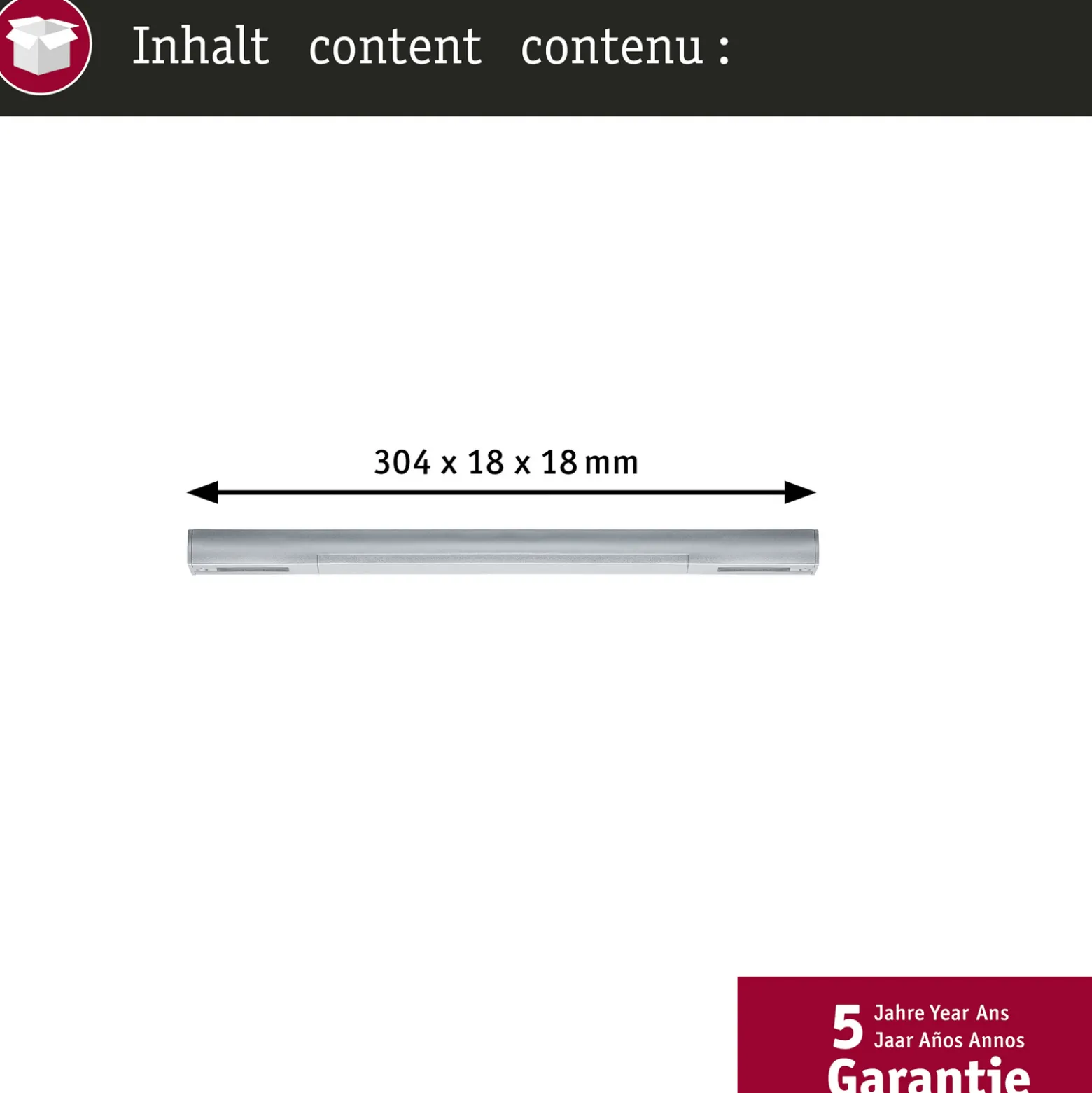 Paulmann keskijohdotus URail Zigbee, kromi matta, pitkä