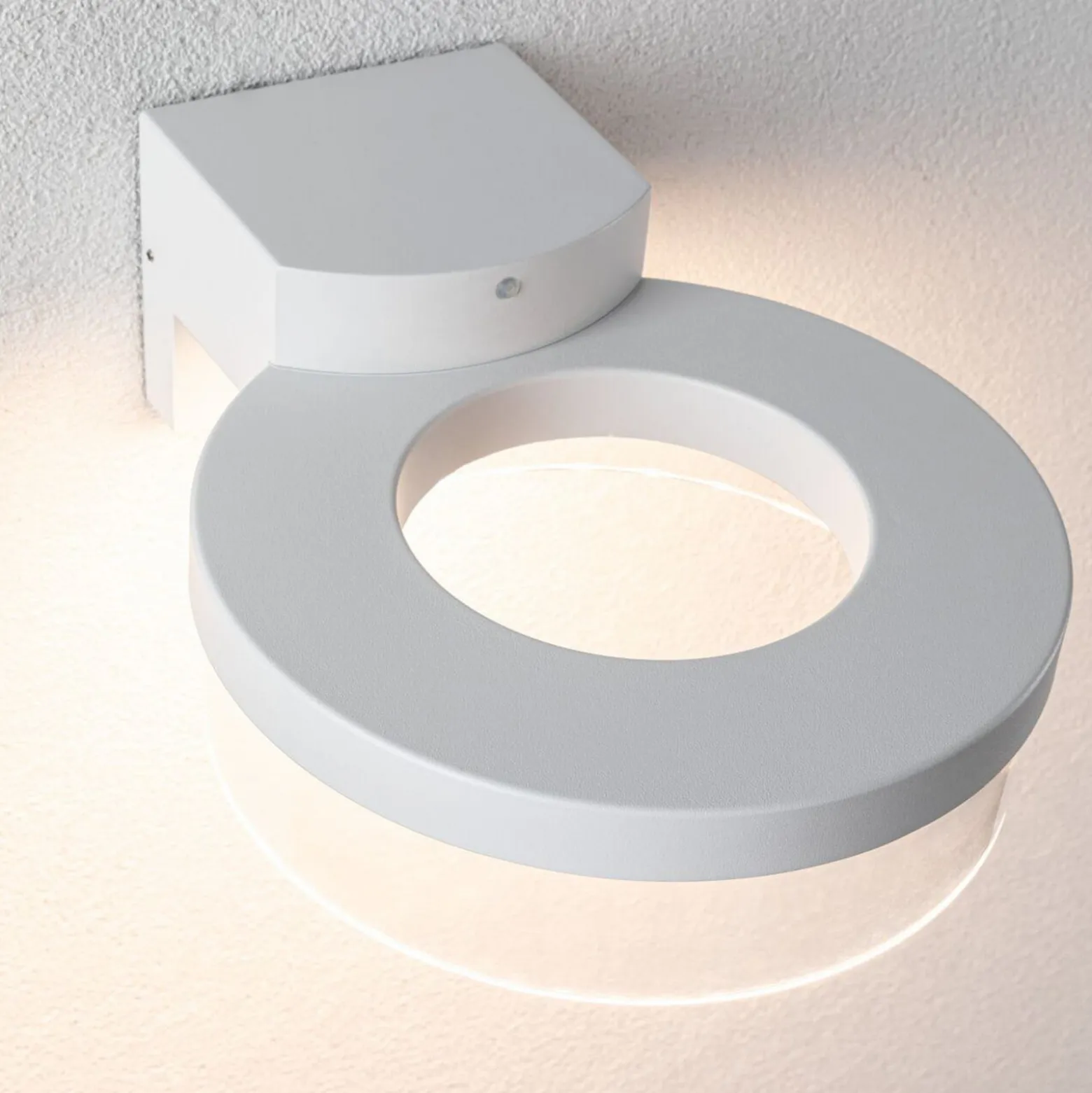 Paulmann LED-anturi ulkoseinävalaisin Capera valkoinen metalli IP44