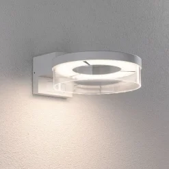 Paulmann LED-anturi ulkoseinävalaisin Capera valkoinen metalli IP44
