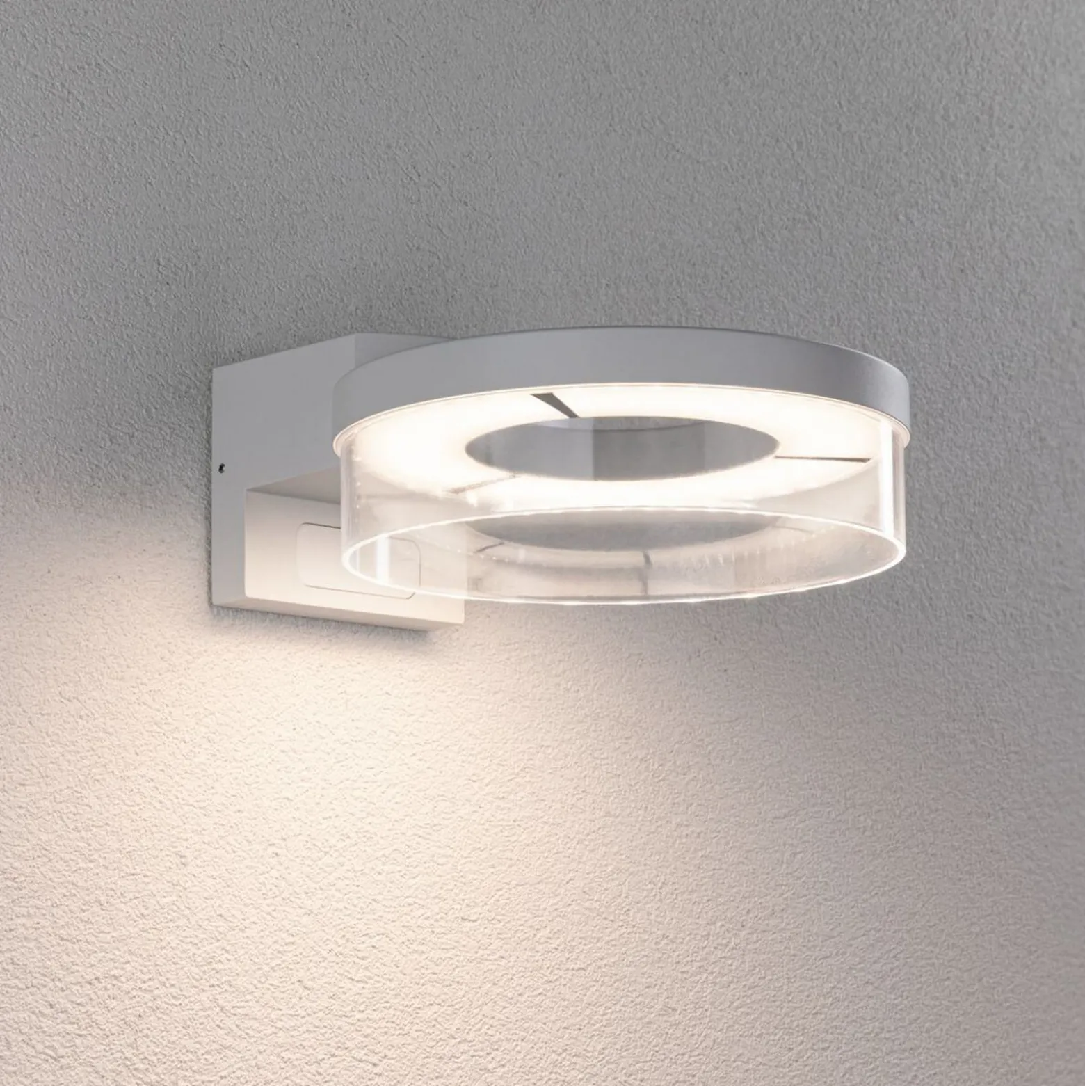 Paulmann LED-anturi ulkoseinävalaisin Capera valkoinen metalli IP44