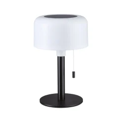 Paulmann LED-aurinkopöytälamppu Bartja, musta, IP44 himmennettävä