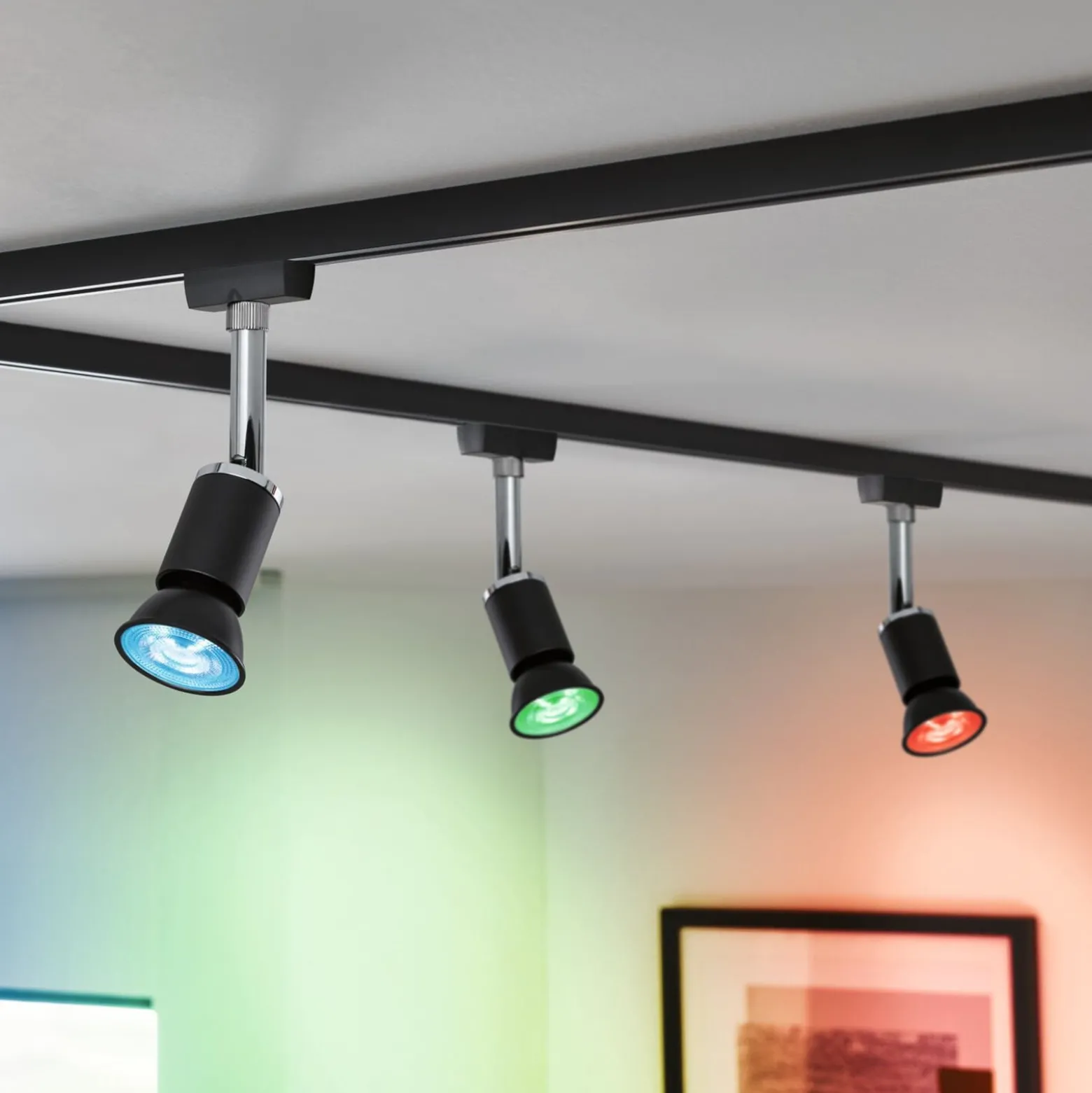 Paulmann LED GU10 4,8W 350lm Zigbee RGBW musta