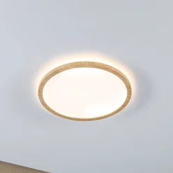 Paulmann LED-kattovalaisin Atria Shine Ø29cm tammi IP44 3.000K