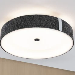 Paulmann LED-kattovalaisin Malika, antrasiitti, huopa, 3-portainen
