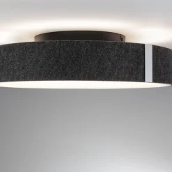 Paulmann LED-kattovalaisin Malika, antrasiitti, huopa, 3-portainen