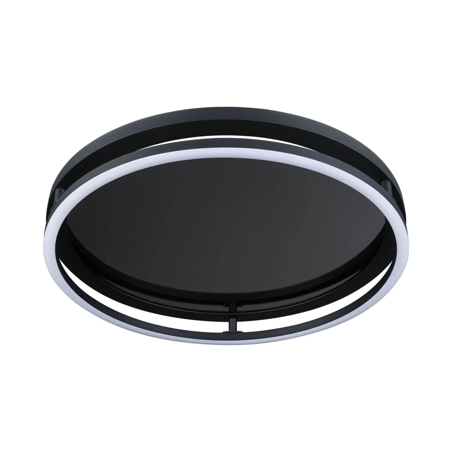 Paulmann LED-kattovalaisin Spaceglow One, musta, Ø39 cm, RGBW