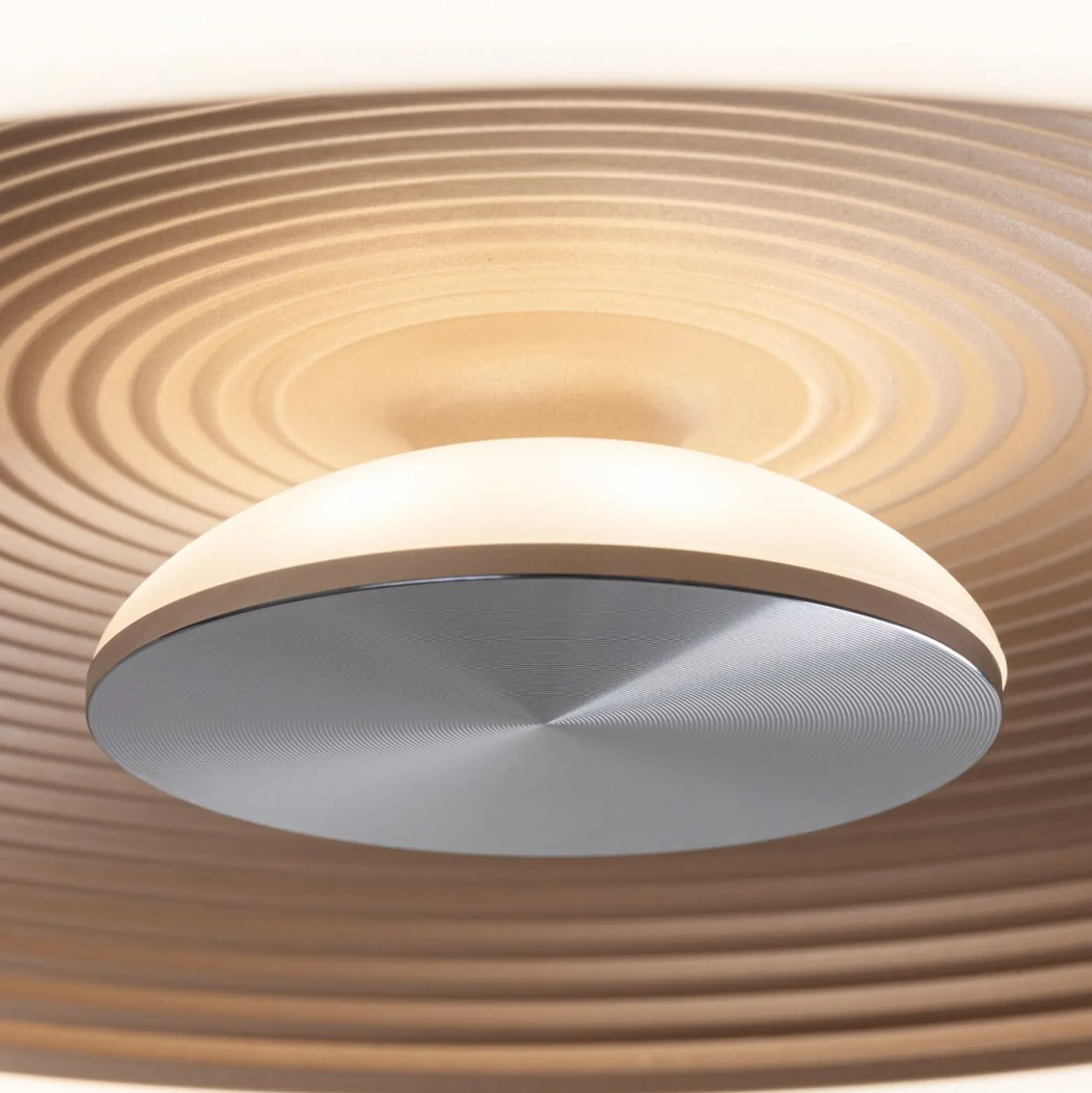 Paulmann LED-kattovalaisin Volea musta/kulta Ø 32 cm IP44 himmennettävä