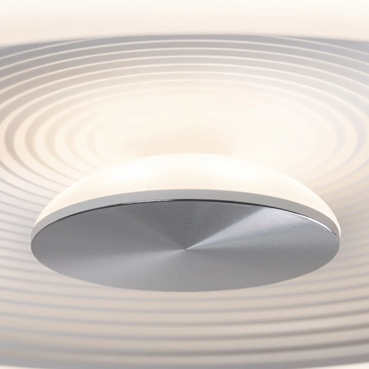 Paulmann LED-kattovalaisin Volea, valkoinen/hopea Ø 40 cm IP44 himmennettävä