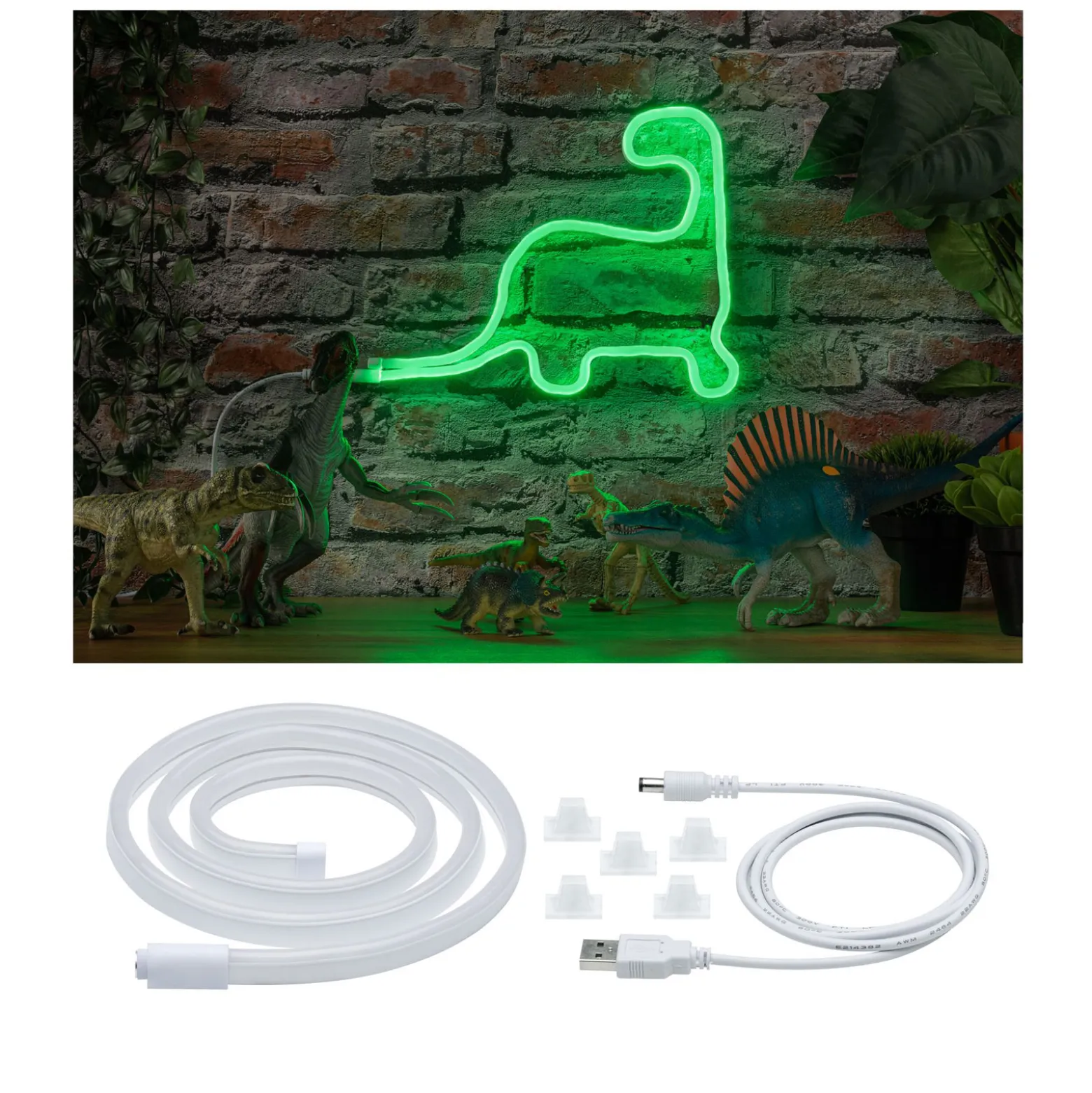 Paulmann LED-nauha Neon Colorflex USB 1 m vihreä