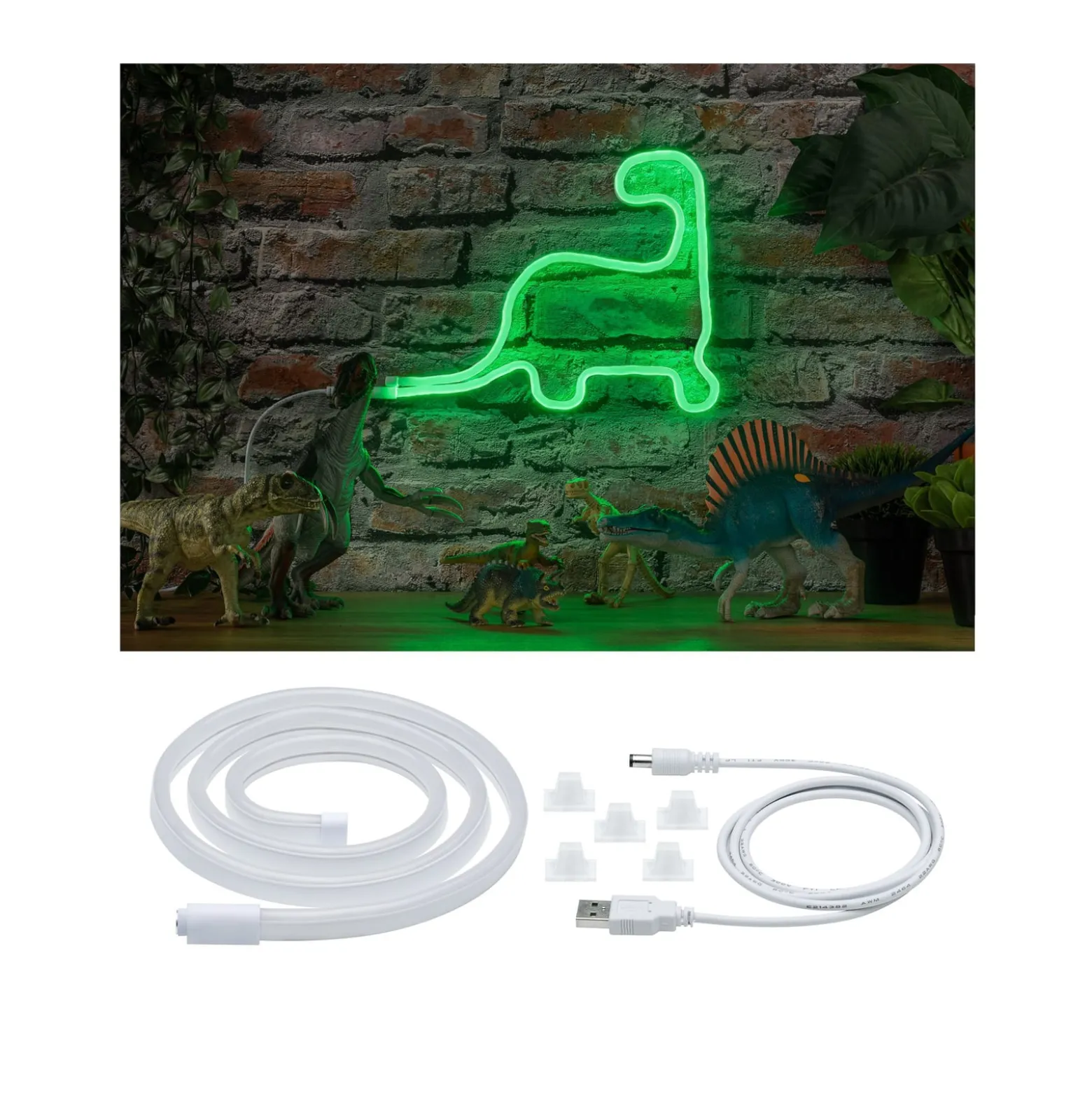 Paulmann LED-nauha Neon Colorflex USB 1 m vihreä