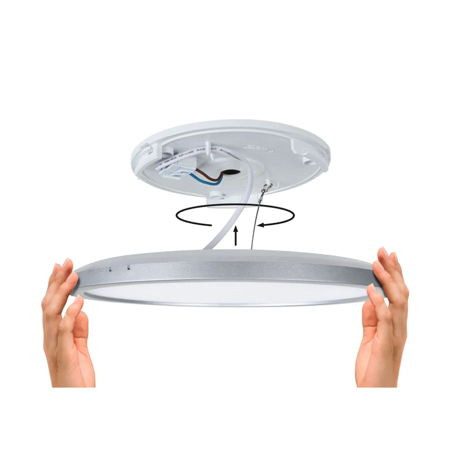 Paulmann LED-paneeli Atria Shine, halkaisija 29 cm, valkoinen, IP44, 3000 K,