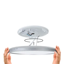 Paulmann LED-paneeli Atria Shine kromi Ø29 cm 3000 K päälle/pois IP20