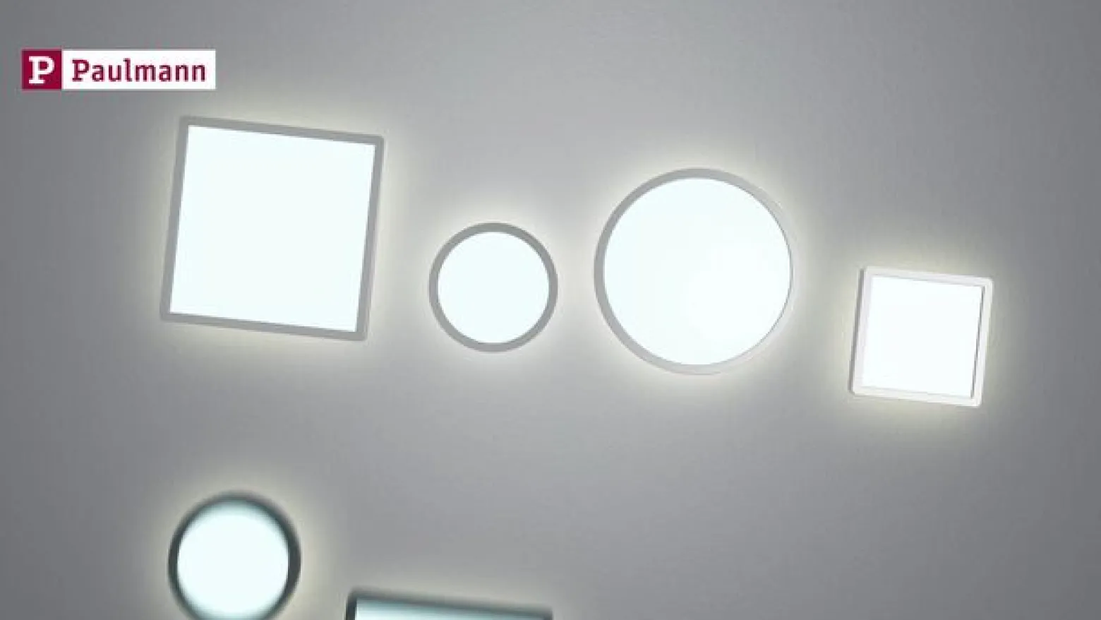 Paulmann LED-paneeli Atria Shine kromi Ø19 cm 3000 K päälle/pois IP20