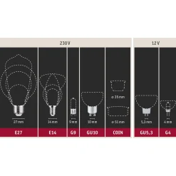 Paulmann LED-pisarat E14 5W hehkulanka 3-vaiheinen himmennys