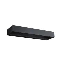 Paulmann LED-seinävalaisin Lucille, musta, 40 cm IP44 himmennettävä