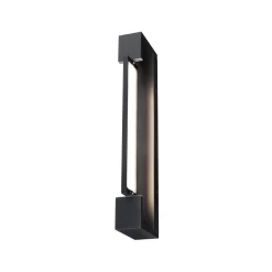 Paulmann LED-seinävalaisin Lucille, musta, 40 cm IP44 himmennettävä