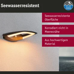 Paulmann LED-tunnistimella varustettu ulkoseinävalaisin Akena, 2200 K,