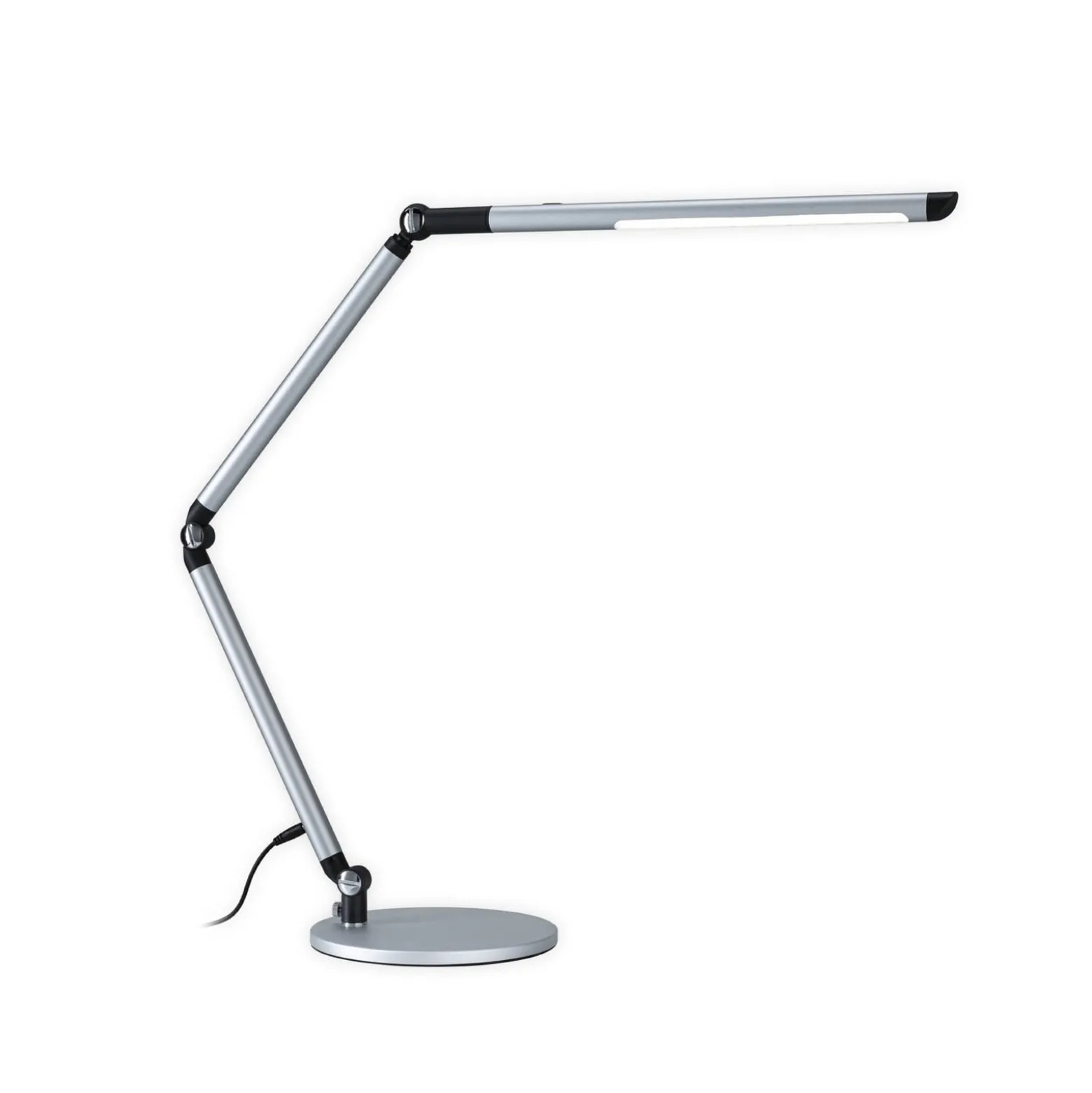 Paulmann LED-työpöytälamppu FlexBar, hopea, 36 cm, CCT