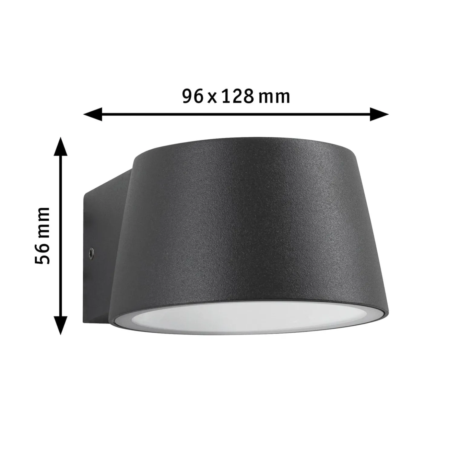 Paulmann LED-ulkoseinälamppu Capea, antrasiitti, alumiini, IP44