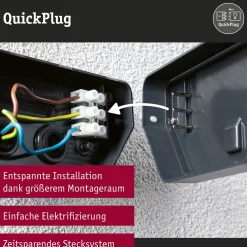 Paulmann LED-ulkoseinävalaisin Azalena zigbee, 2200K, valkoinen